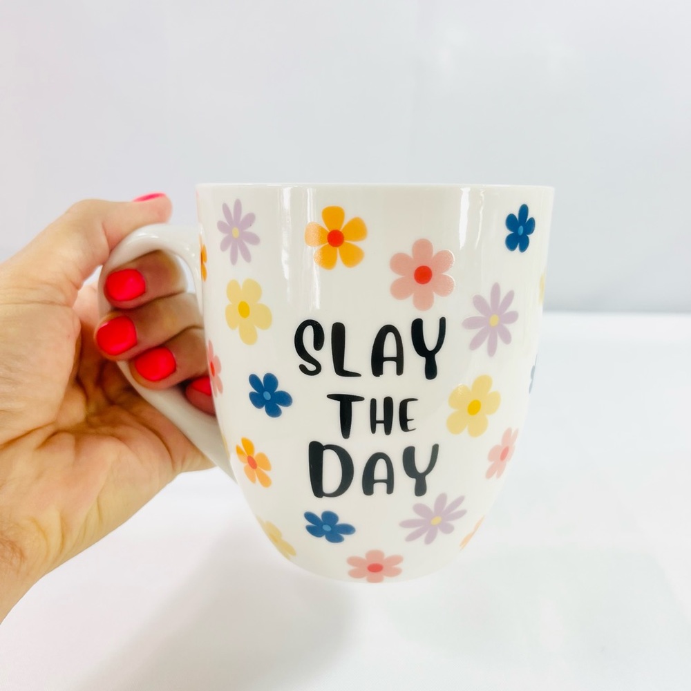 Slay The Day Motivational Coffee Mug,Inspirational Mug, Coworker Motivation Gift